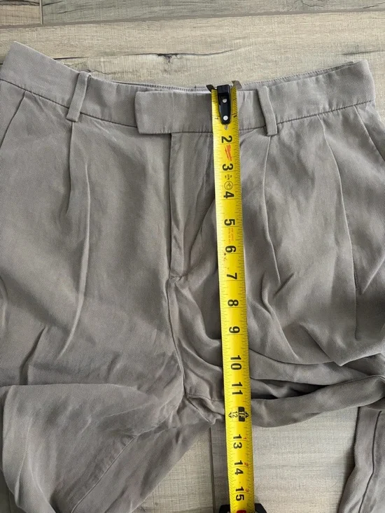 Everlane The Put Together Lyocell Pleated Front Tapered Leg Cuffed Hem Trousers - Picture 10 of 12